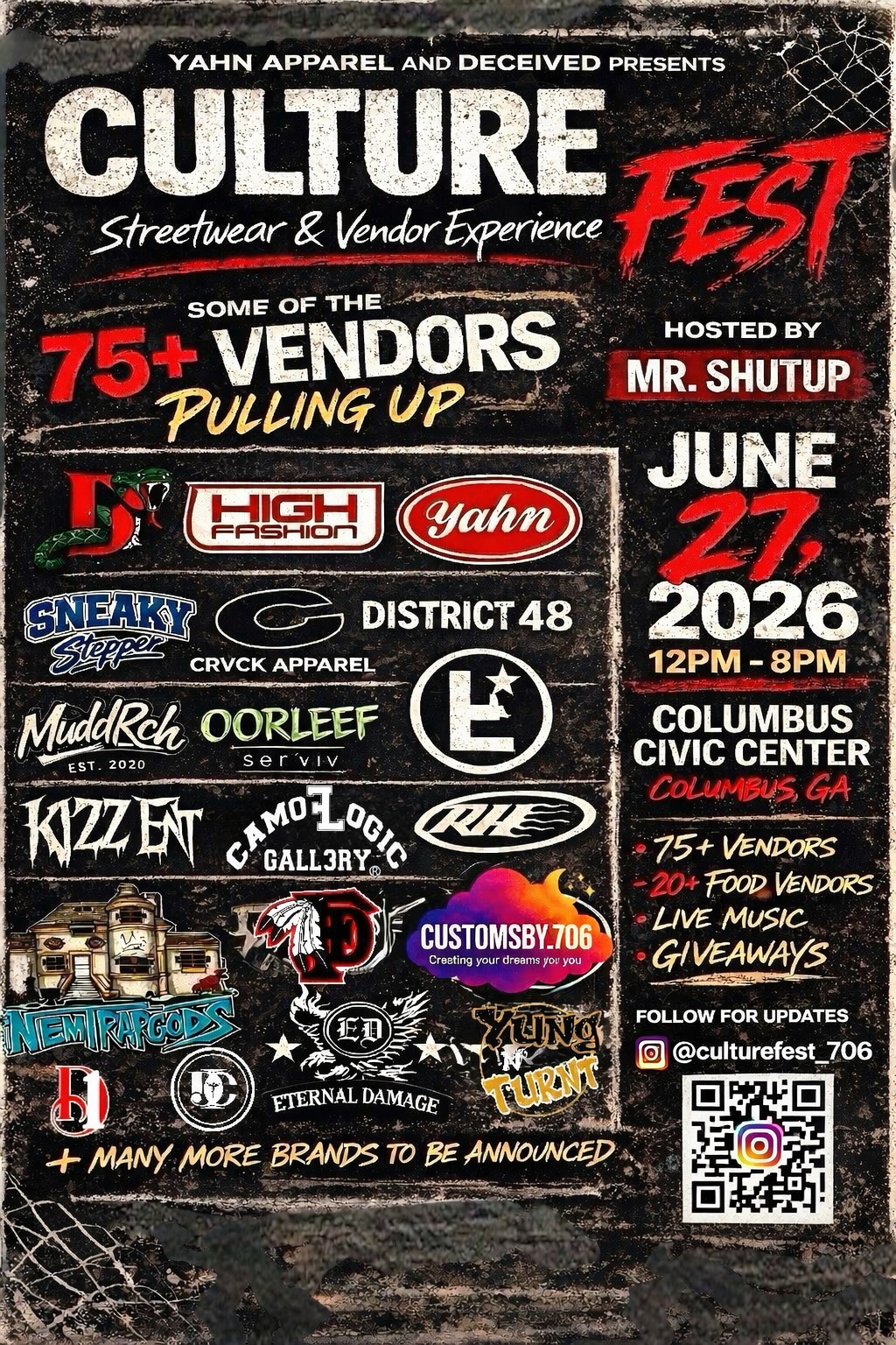 Culture Fest June 26, 2027 12:00 PM to 8:00 PM