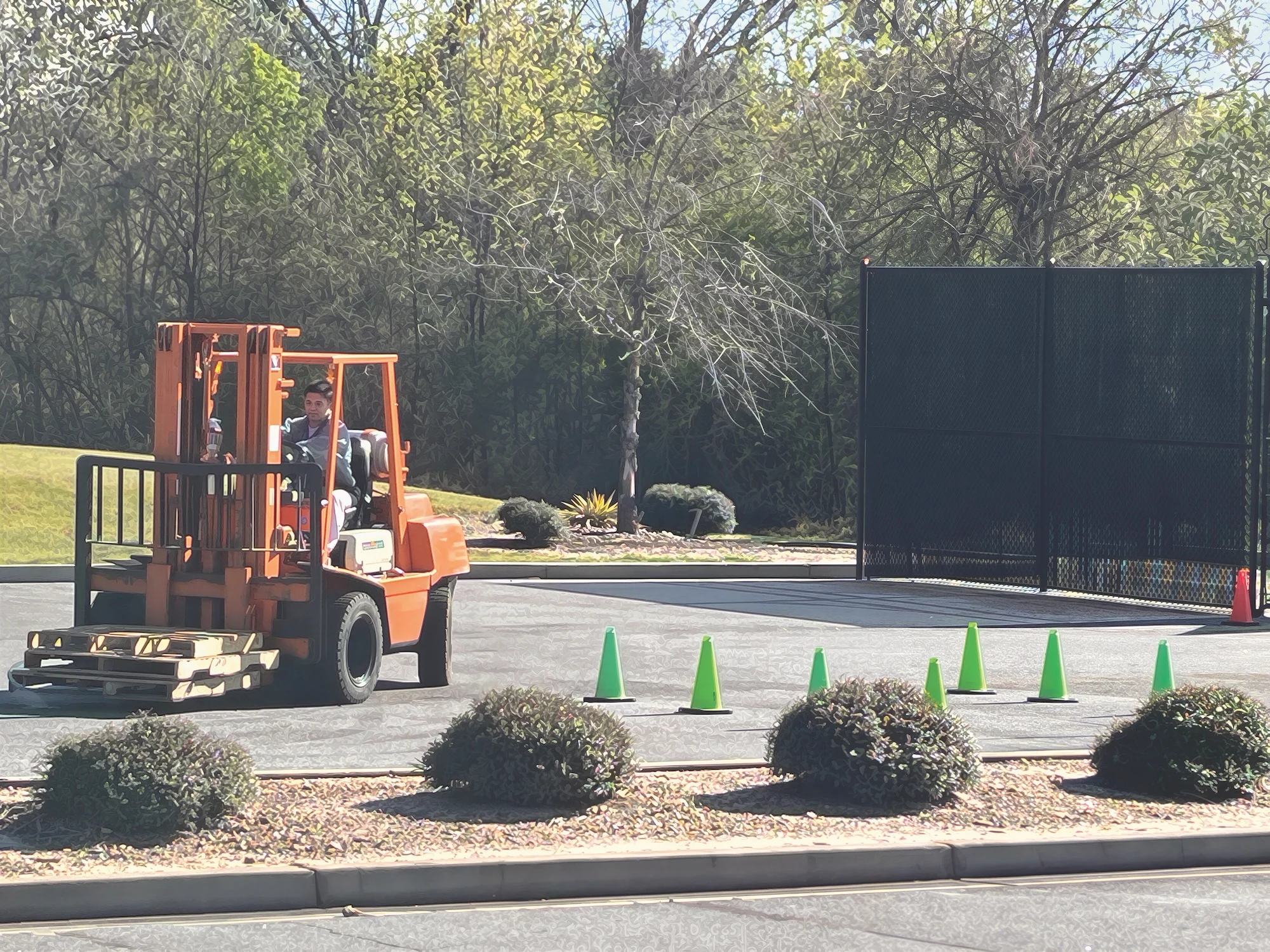 Forklift training at Muscogee County Prison