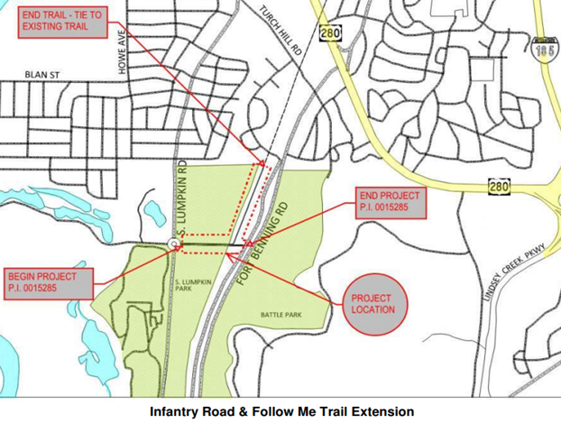 Infantry Road and Follow Me Trail