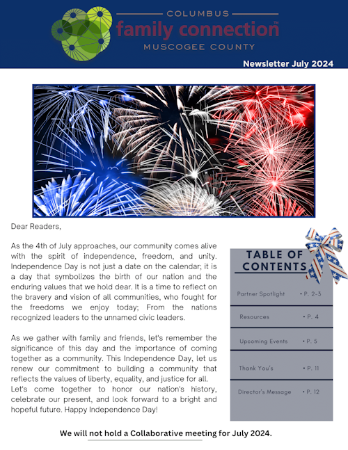 July 2026 Newsletter Cover