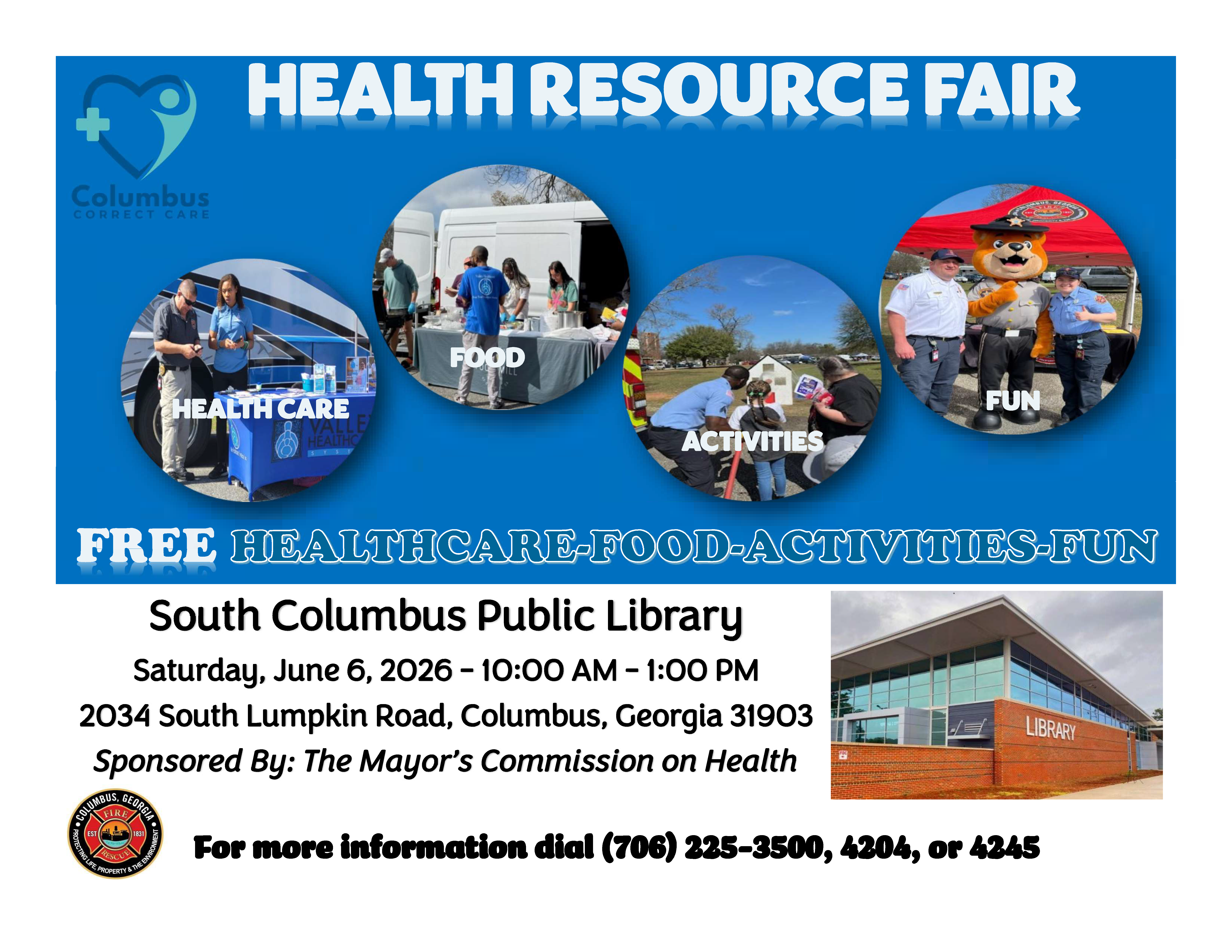 Health Resource Fair June 6, 2026 10 AM