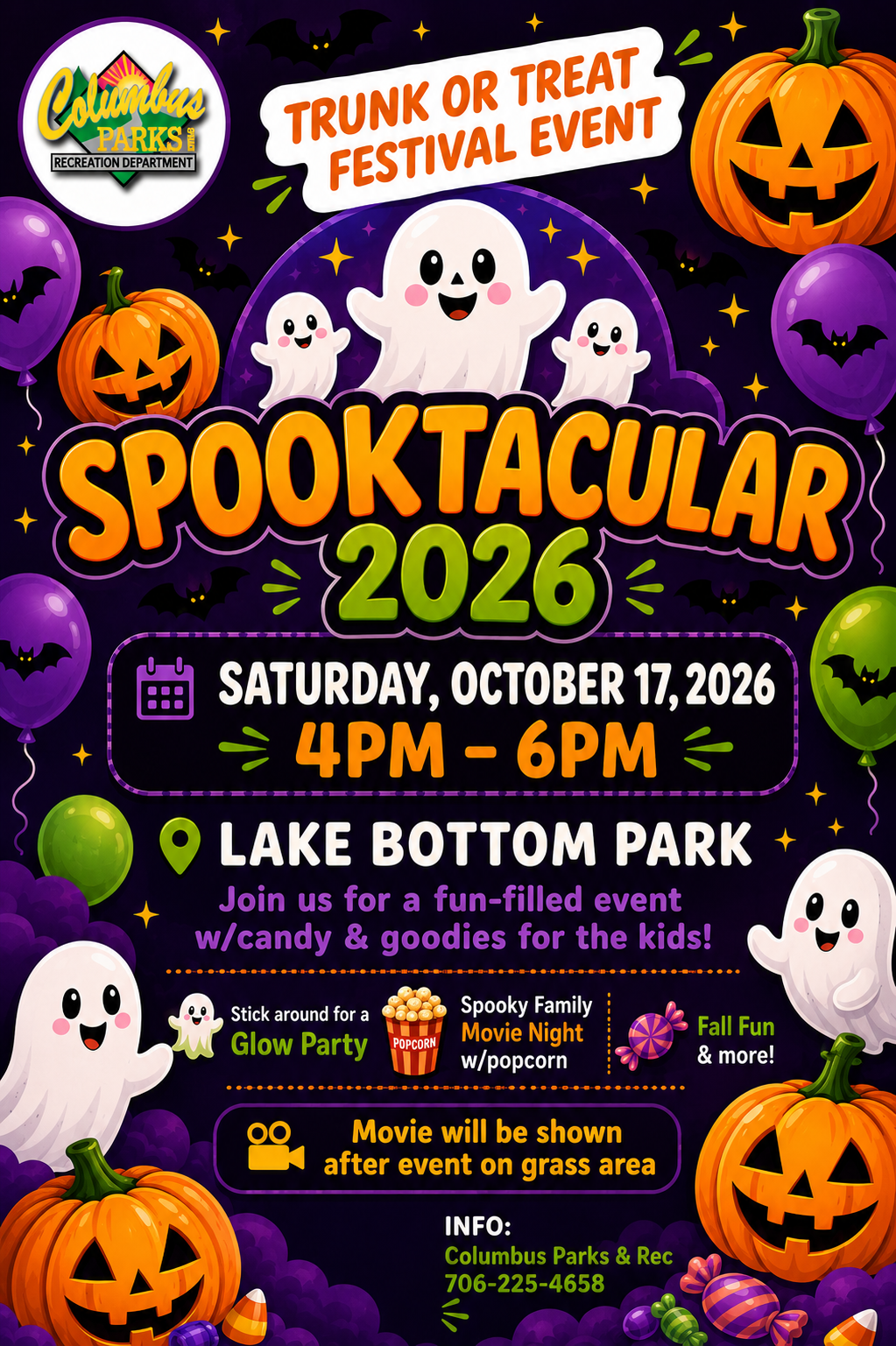 Spooktacular 2026 Saturday Oct 17, 2026 4 PM - 6 PM